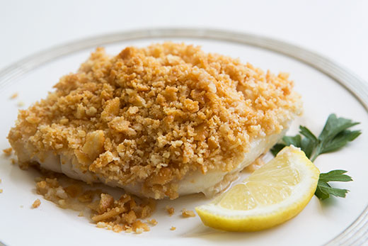 Cracker Crusted Baked Tilapia
